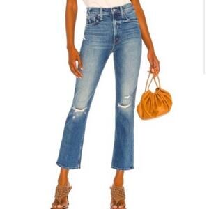 MOTHER SUPERIOR High Waisted Rider Ankle Jeans Far Beyond Sky 25